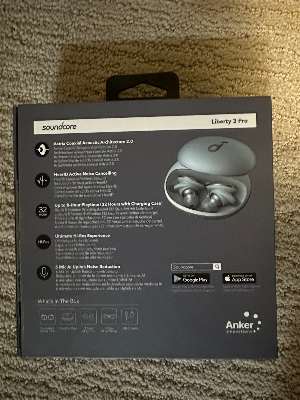 soundcore Liberty 3 Pro True Wireless Earbuds - Silver